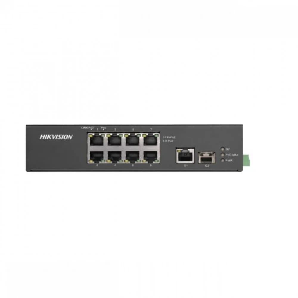PoE Сетевой коммутатор | Уровень: Неуправляемый | Интерфейс: Hi-PoE 2×RJ45 10/100Мбит/с / PoE 6×RJ45 10/100Мбит/с / Uplink 1×RJ45 1Гбит/с / Uplink 1×SFP 1Гбит/с | PoE Стандарт: IEEE 802.3af / IEEE 8