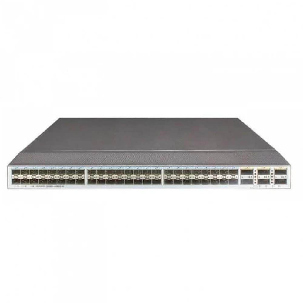 Коммутатор CE6863-48S6CQ-F switch (48*25G SFP28, 6*100G QSFP28, 2*AC power modules, 4*fan modules, port-side exhaust) NEW,