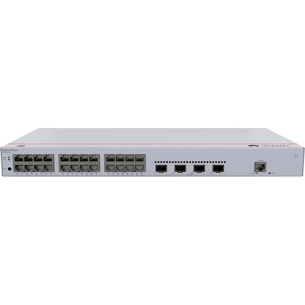 Коммутатор Huawei S220-24T4X (L2, 24*10/100/1000BASE-T ports, 4*10GE SFP+ ports, AC power)