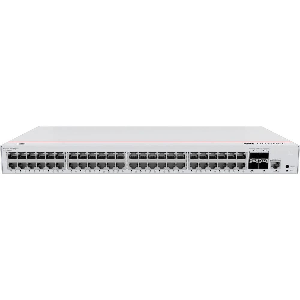 Коммутатор Huawei S220-48T4X (L2, 48*10/100/1000BASE-T ports, 4*10GE SFP+ ports, AC power)