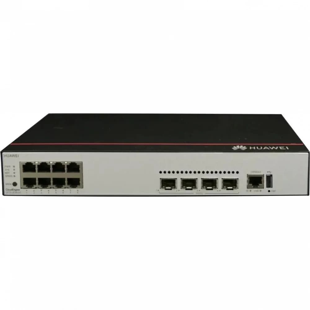 Коммутатор, Huawei, S310S-8P4JX, Управляемый L2+, 8*10/100/1000BASE-T, PoE 802.3af/at, 128W, 2*10GE SFP+, 2*2.5GE SFP, Стоечный