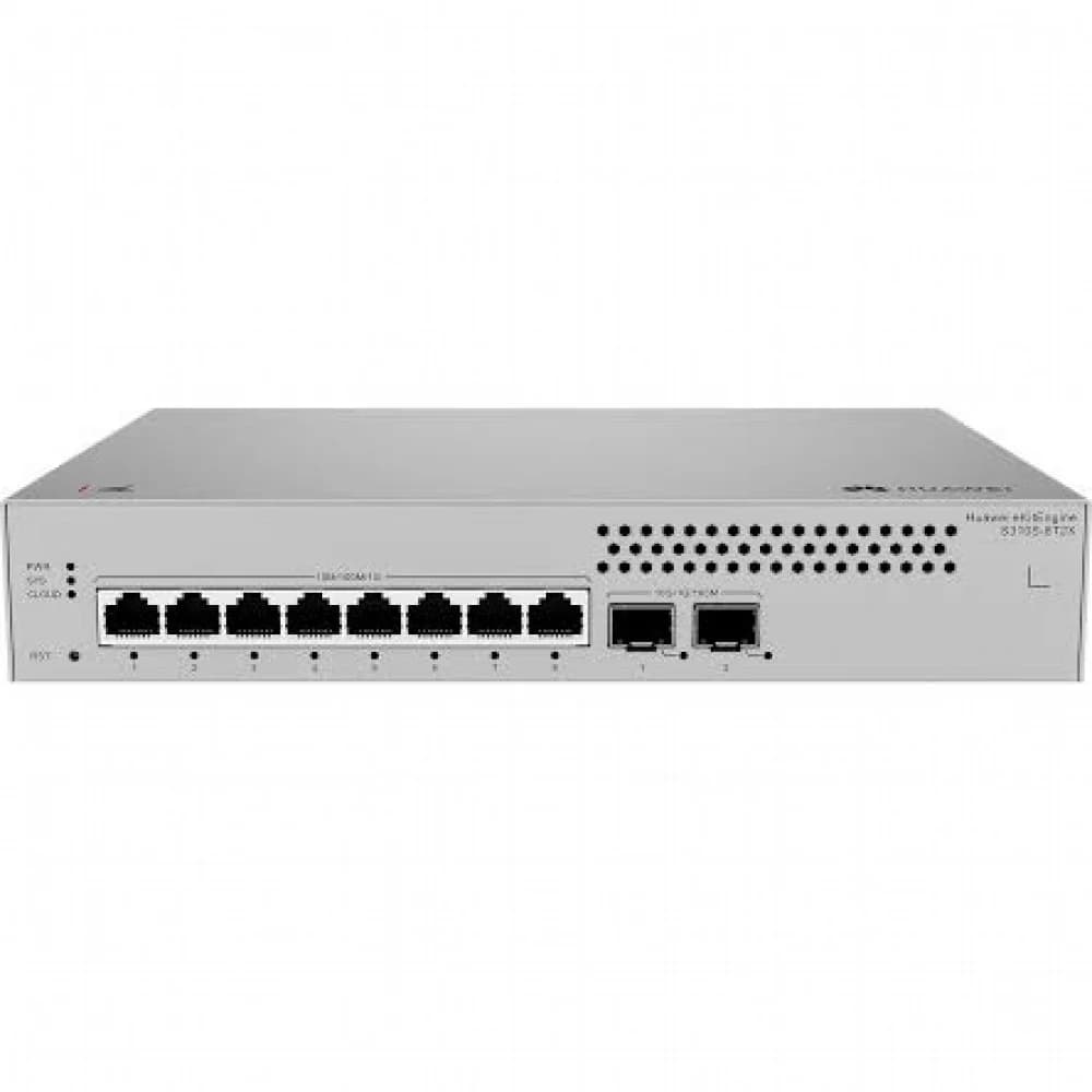 Коммутатор, Huawei, S310S-8T2X, Управляемый L2+, 8*10/100/1000BASE-T, 2*10GE SFP+, Стоечный