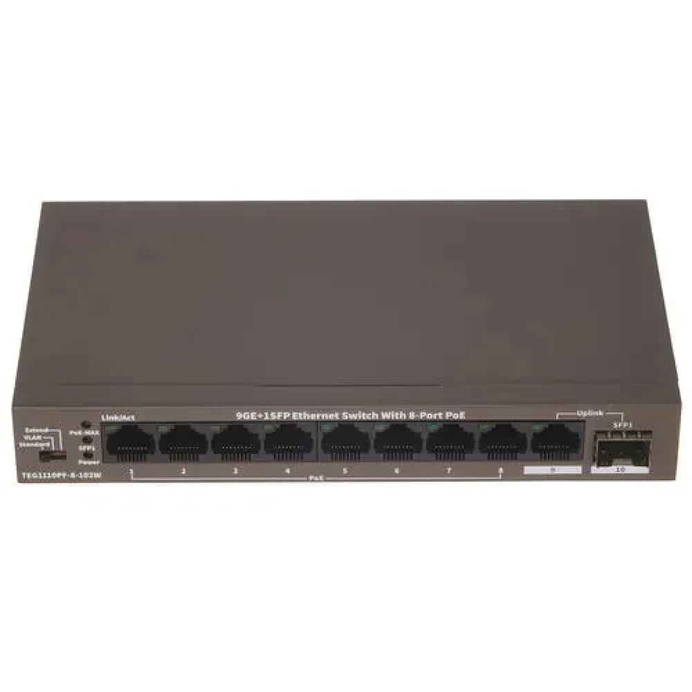 IP-Com G1110PF-8-120W Коммутатор 8-портовый неуправляемый PoE