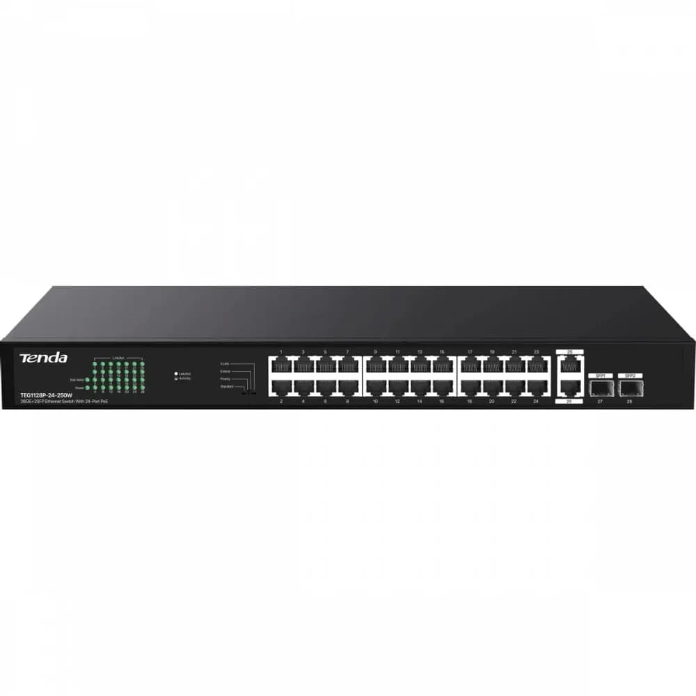 Коммутатор 24PORT POE G1128P-24-250W IP-COM