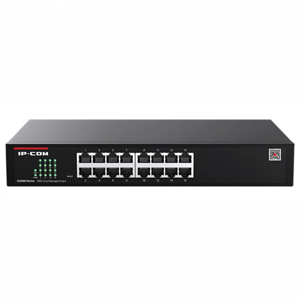 IP-COM G2216D Коммутатор управляемый, 16 портов, 16x1 Гбит/с, металлический корпус