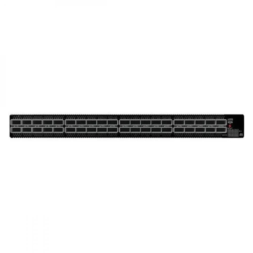 Mellanox Quantum(TM) HDR InfiniBand Switch, 40 QSFP56 ports, 2 Power Supplies (AC), unmanaged, standard depth, C2P airflow, Rail Kit