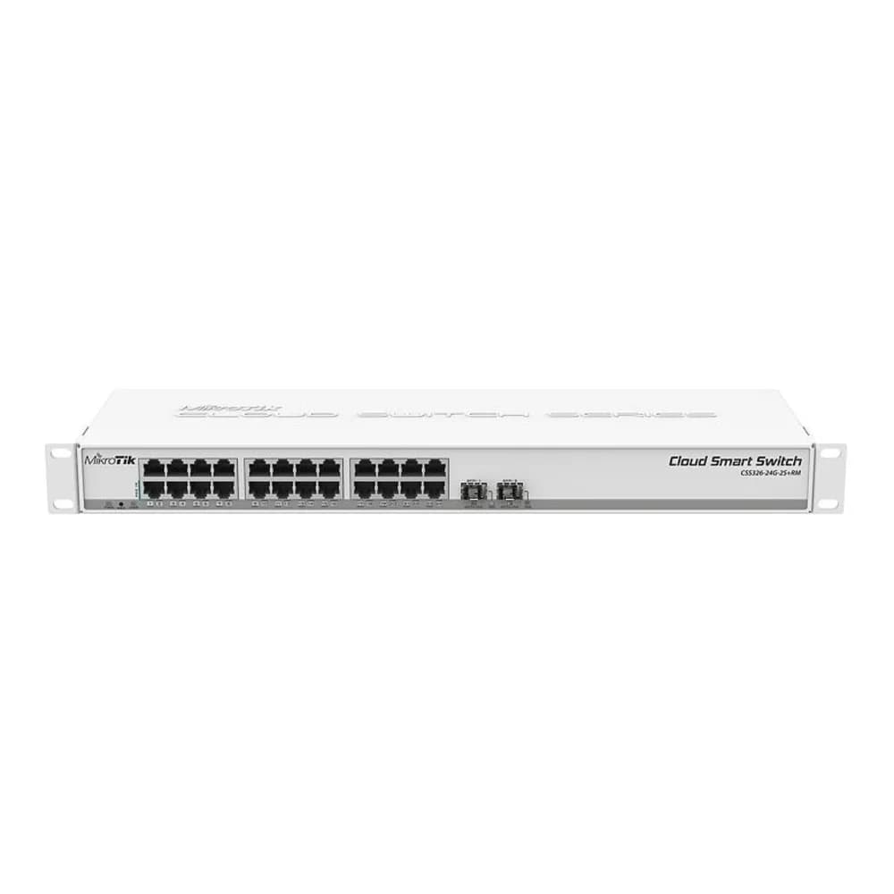 Коммутатор MikroTic CSS326-24G-2S+RM 24G 2SFP+ управляемый
