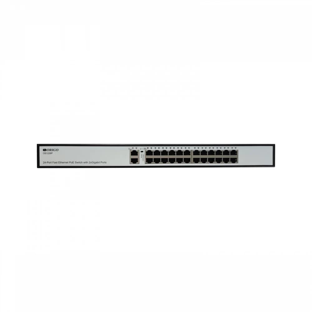 Коммутатор Origo OS1226P/285W OS1226P/285W/A1A (L2) 24x100Мбит/с 2x1Гбит/с 24PoE+ 285W неуправляемый