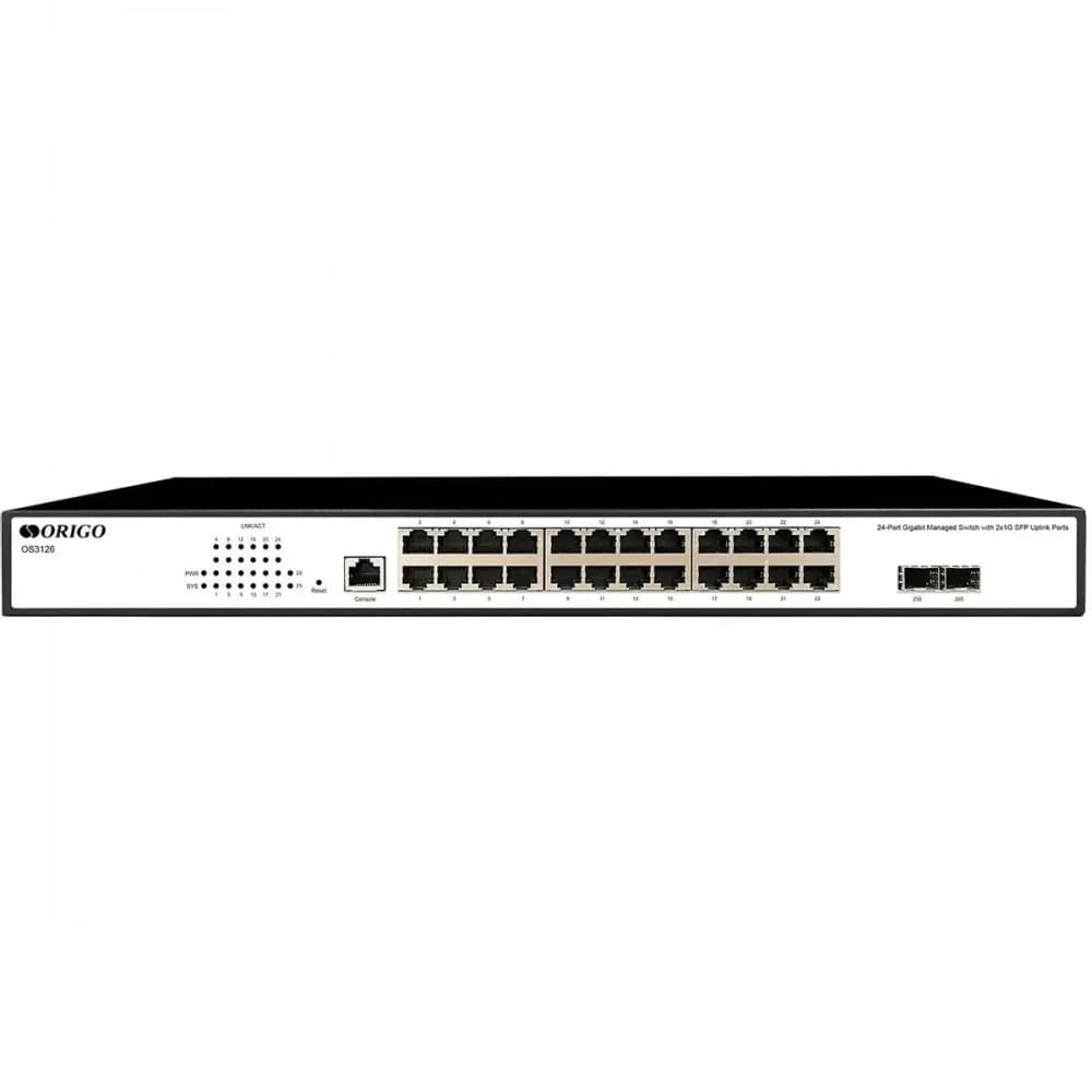 Коммутатор Origo OS3126 OS3126/A1A (L2) 24x1Гбит/с 2SFP управляемый