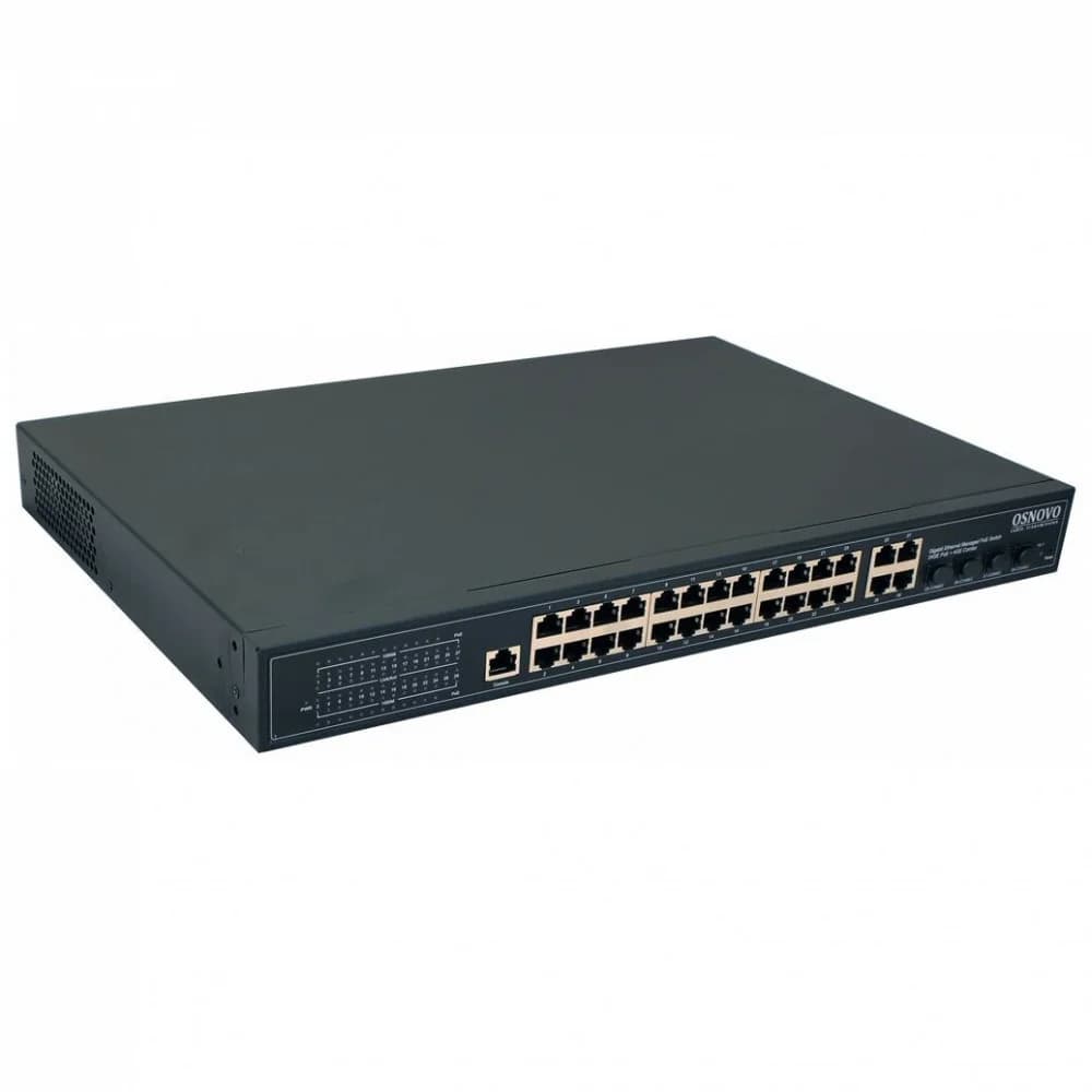 Коммутатор Osnovo SW-8244/L(400W) 28G 24PoE+ 400W управляемый
