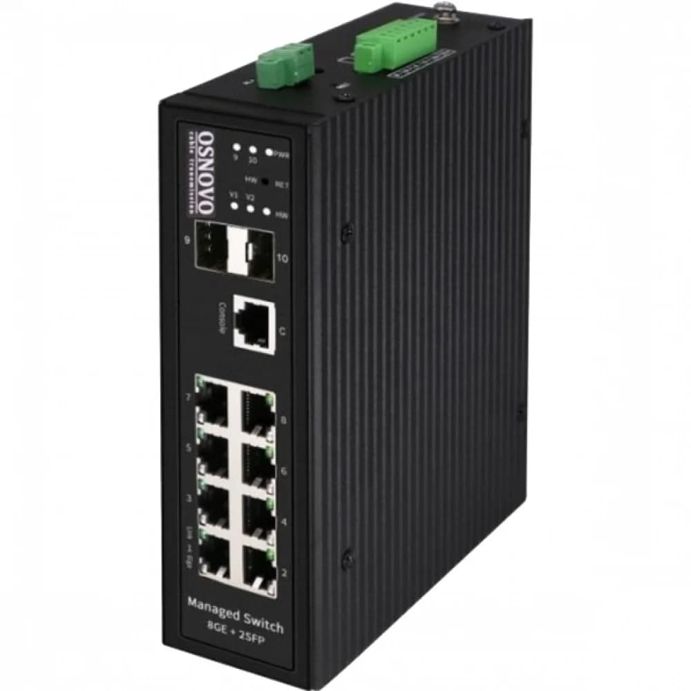 Коммутатор Osnovo SW-80802/I(Port 90W, 300W) 8G 2SFP 8PoE 200W управляемый