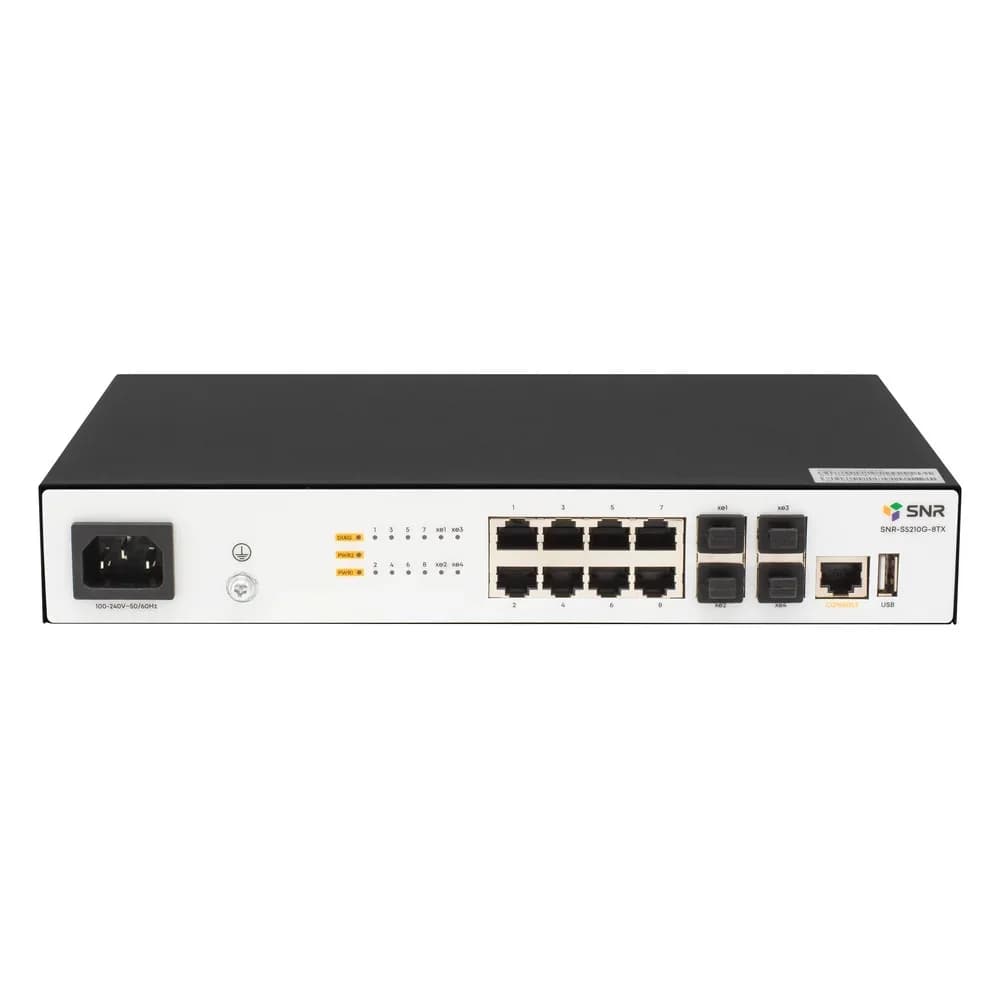 Управляемый коммутатор уровня 2+ SNR-S5210G-8TX