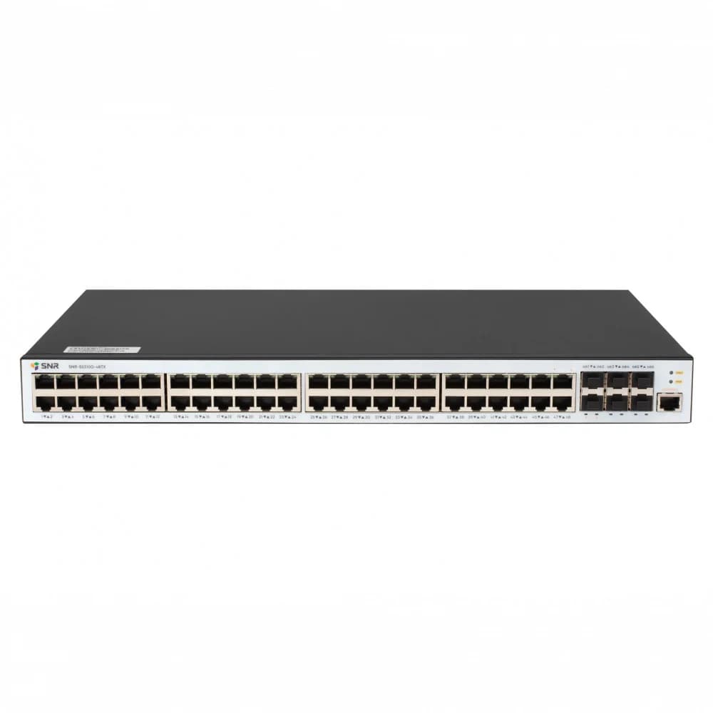 Коммутатор SNR SNR-S5310G-48TX (L2+) 48x1Гбит/с 6SFP+ управляемый