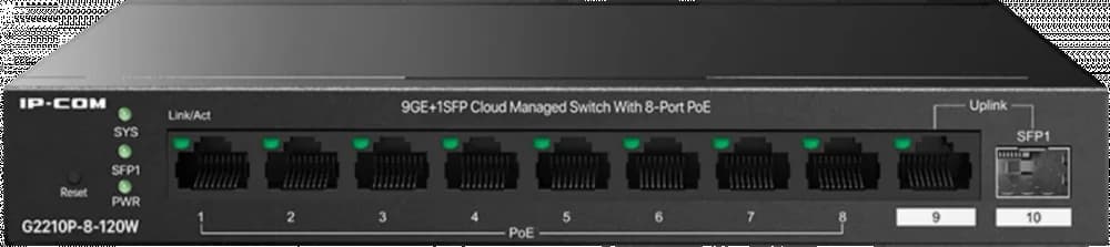 Коммутатор управляемый G2210P-8-120W IP-COM