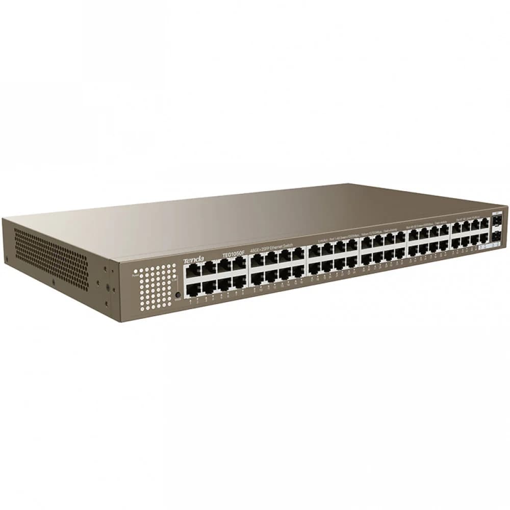 Коммутатор 48PORT 1000M 2SFP TEG1050F TENDA