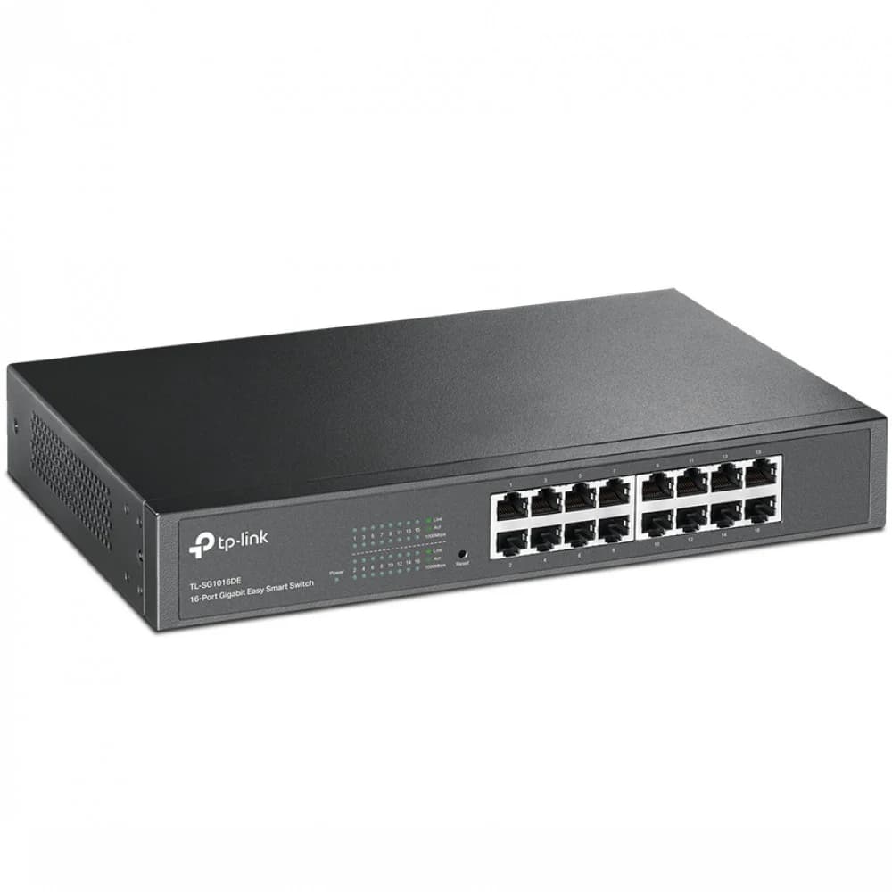 TP-Link TL-SG1016DE Easy Smart гигабитный 16-портовый коммутатор АППАРАТНЫЕ ХАРАКТЕРИСТИКИ Стандарты и протоколы IEEE 802.3, IEEE 802.3u, IEEE 802.3ab, IEEE 802.3x, IEEE 802.1q, IEEE 802.1p Интерфей