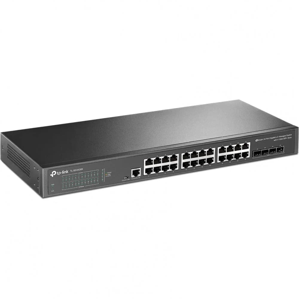 TL-SG3428X JetStream 24-портовый гигабитный управляемый коммутатор уровня 2+ с 4 10G SFP+ слотами, поддержка контроллера SDN, множество функций L2/L2+, установка в стойку 1U (010522) {6}