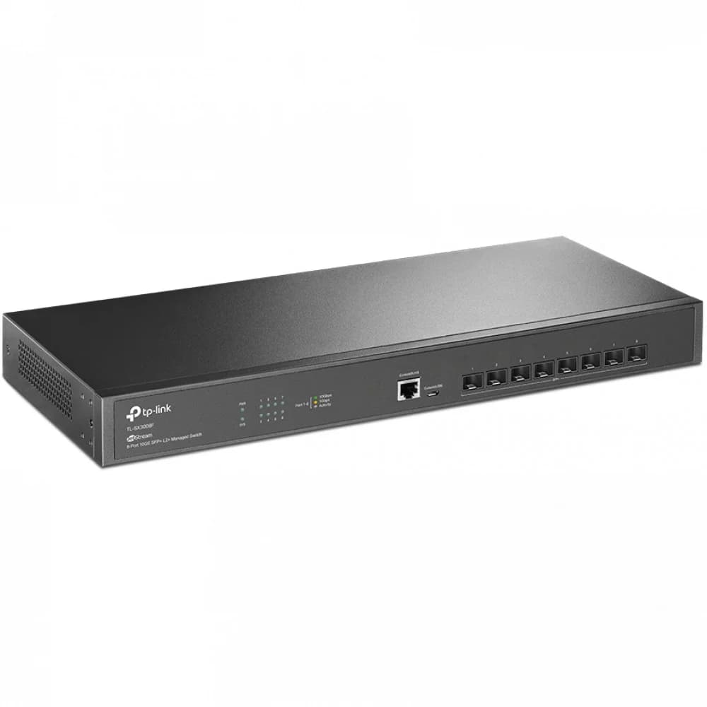 Коммутатор, TP-Link, TL-SX3008F, JetStream управляемый коммутатор уровня 2+ на 8 портов SFP+ 10GE