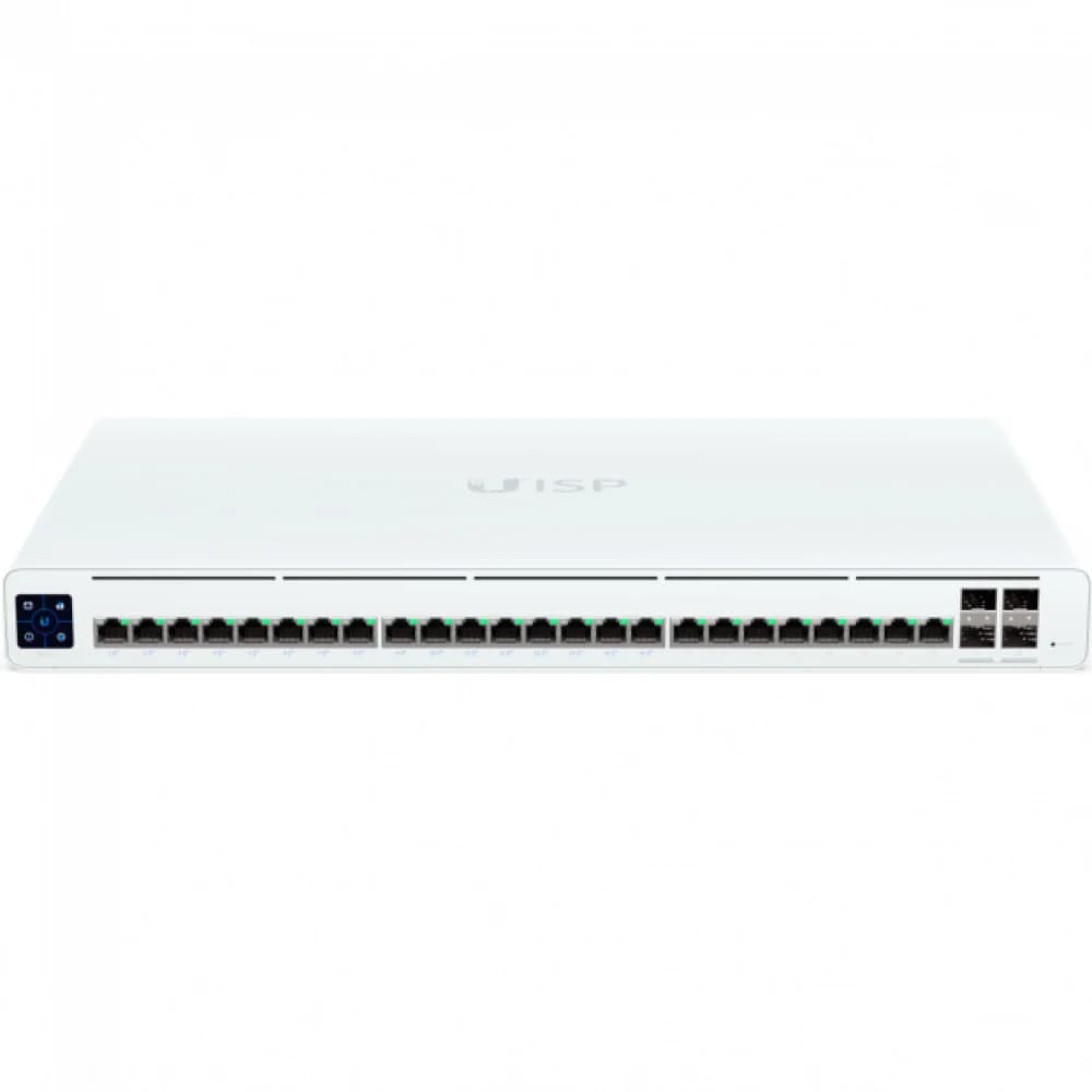 Коммутатор Ubiquiti UISP-S-Pro PoE коммутатор 2-го уровня, 24 порта GbE RJ45, 4 порта 1/10G SFP+