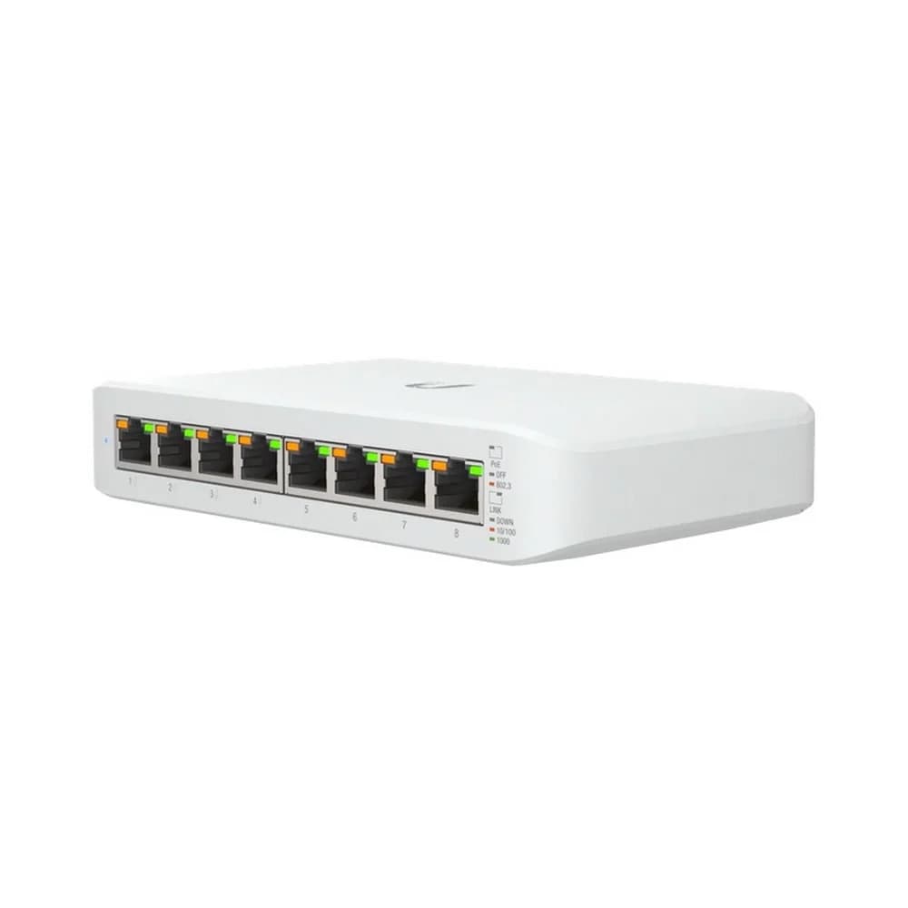 UniFi Switch Lite 8 PoE (USW-Lite-8-PoE) Ubiquiti PoE-коммутатор, 8х 1G RJ45, раздача 52 Вт (071156) {10}