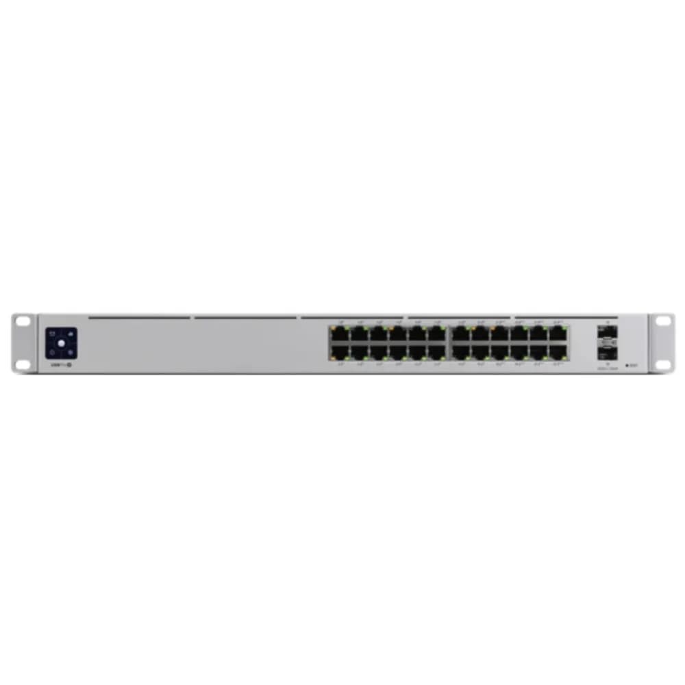 Коммутатор PoE управляемый L3 Ubiquiti USW-Pro-24-POE-EU 2 SFP+ 1/10G, 24 GbE RJ45, Ethernet Portsпрты 1-16 POE+ 802.3af/at 30W, порты 17-24 PoE++ 802.3af/at/bt 60W, бюджет мощности 400W, рабочие те