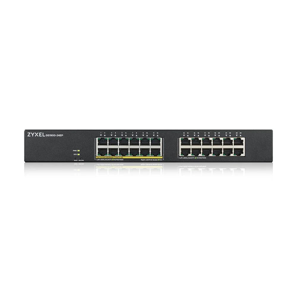 Коммутатор Zyxel GS1900-24EP-EU0101F 24G 12PoE+ 130W управляемый