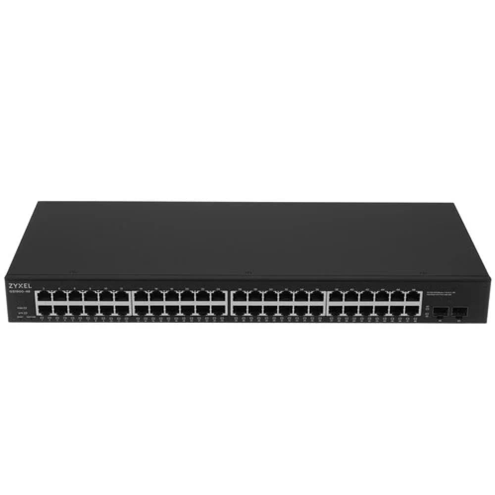 Zyxel GS1900-48 Smart L2 switch rack 19", 48xGE, 2xSFP, factory reset button