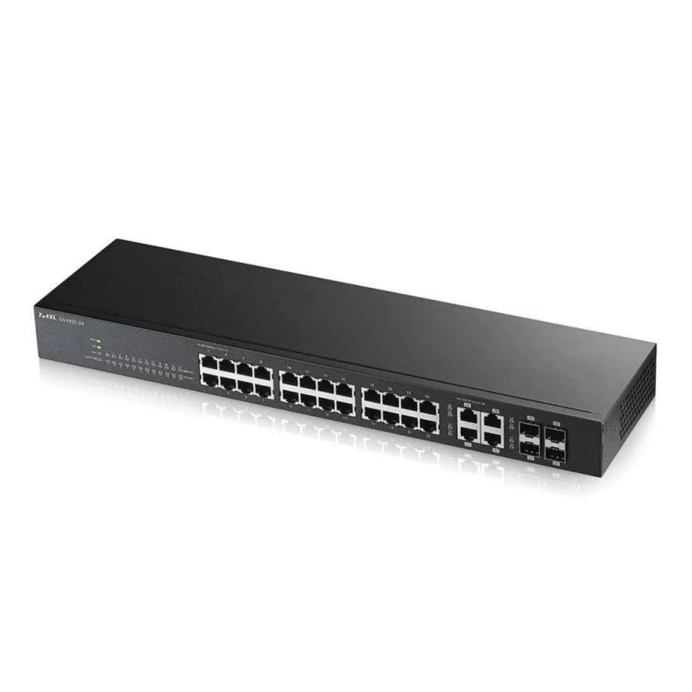 ZYXEL GS1920-24v2 Hybrid Smart switch Zyxel Nebula Flex, 24xGE, 4xCombo (SFP/RJ-45), silent (fanless), offline / cloud management