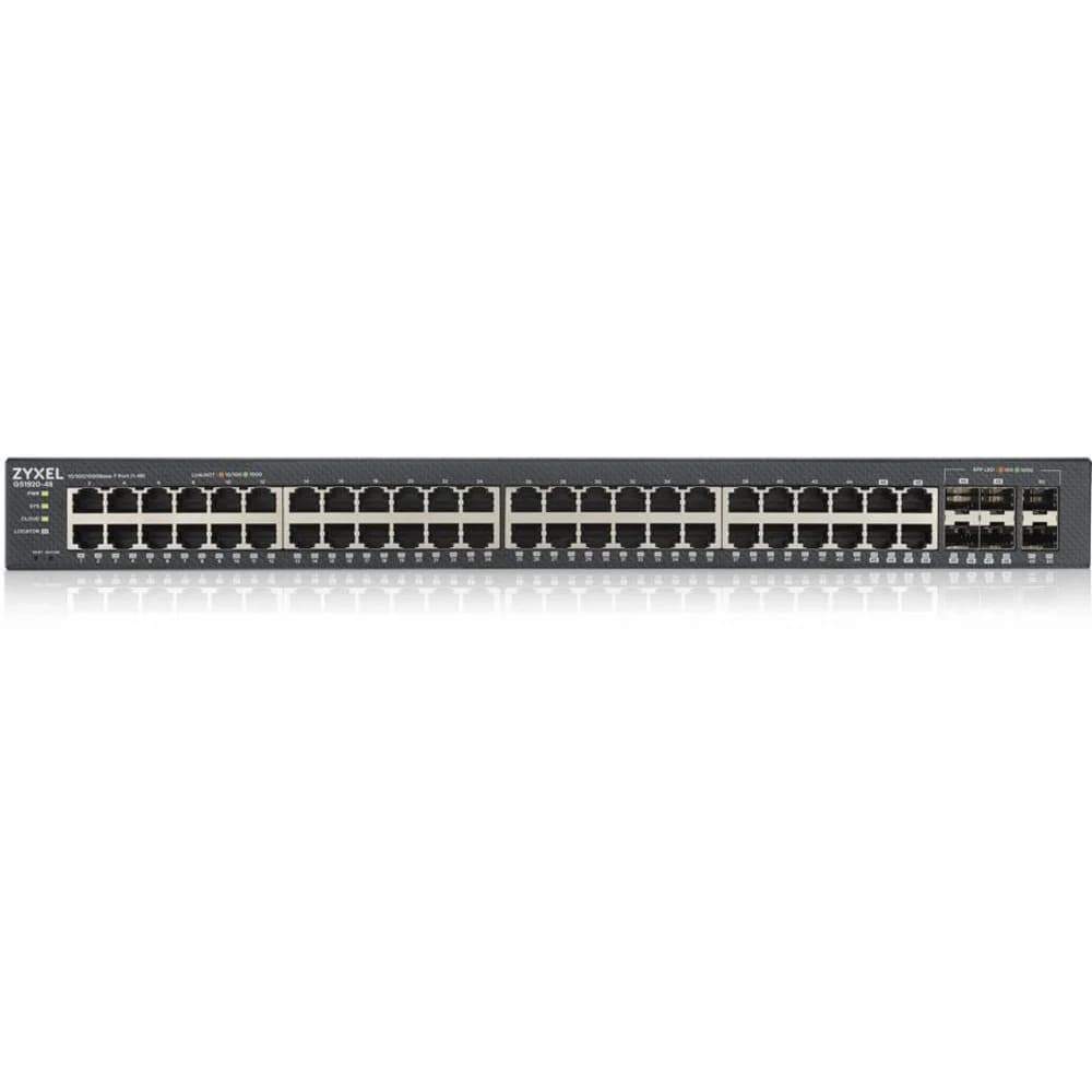 ZYXEL GS1920-48v2 Hybrid Smart switch Zyxel Nebula Flex, 44xGE, 4xCombo (SFP/RJ-45), 2xSFP, Standalone / cloud management