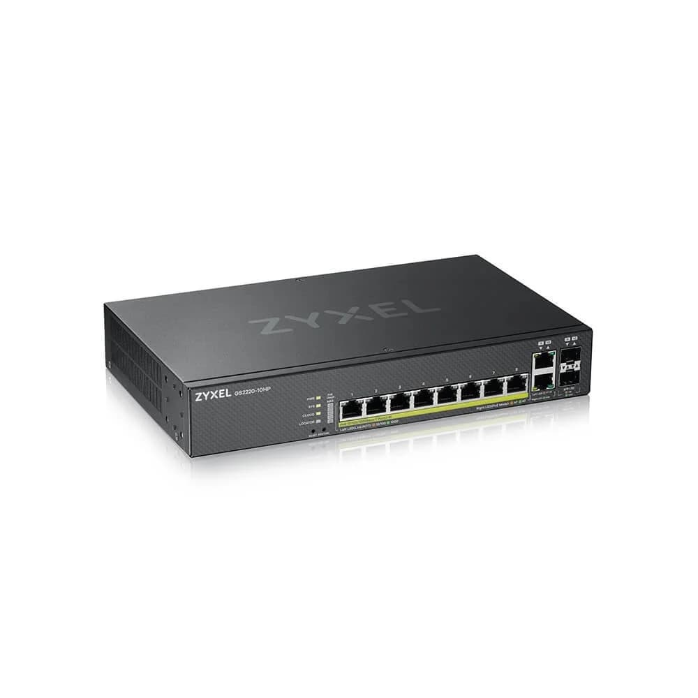 Коммутатор Zyxel GS2220-10HP-EU0101F 8G 8PoE+ 180W управляемый