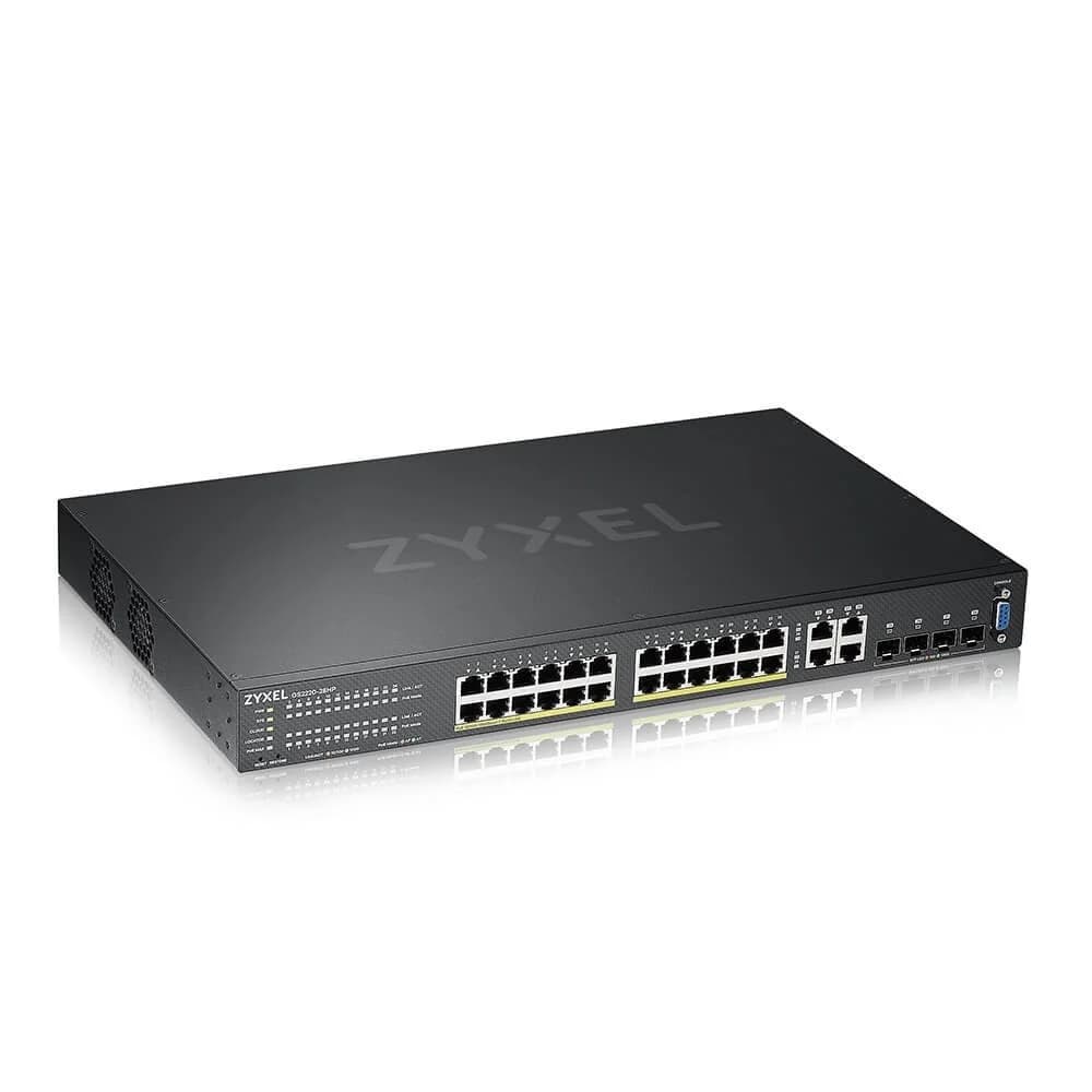 Коммутатор Zyxel GS2220-28HP-EU0101F 24G 24PoE+ 375W управляемый