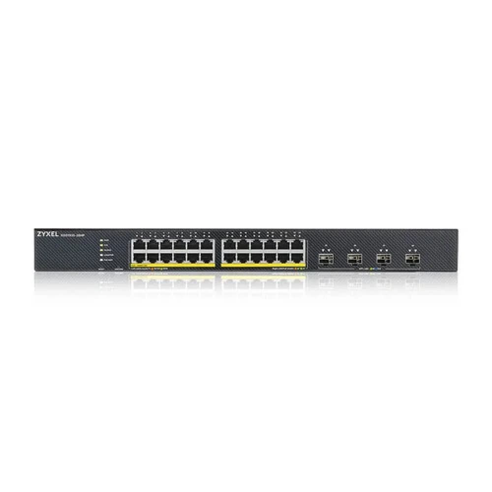 Smart L3 Lite Gigabit PoE Switch Zyxel NebulaFlex XGS1935-28HP, 24xRJ-45: 1G PoE+, 4xSFP+, 375W PoE budget, rack 19"