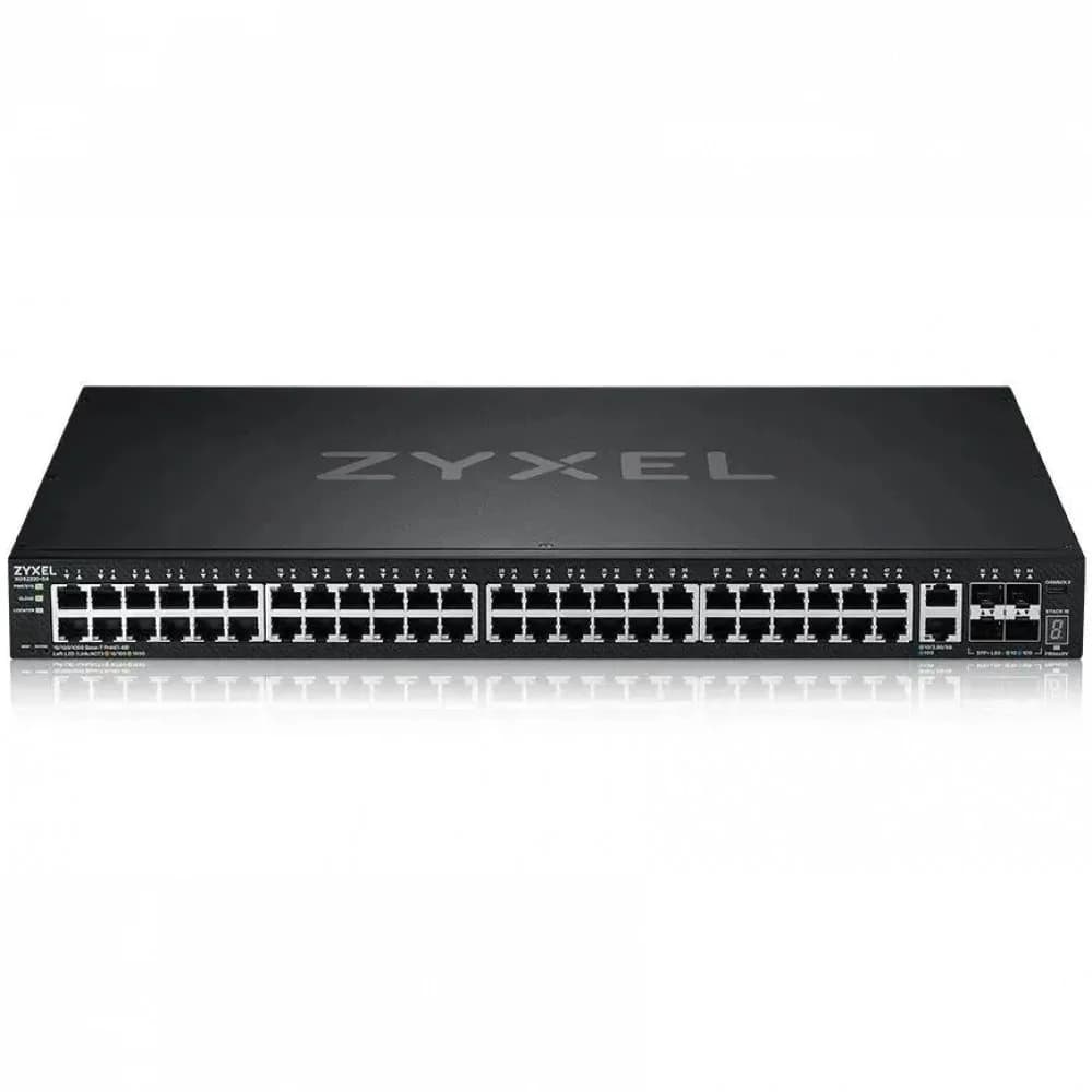 Коммутатор Zyxel XGS2220-54 L3 Access switch , rack 19", 48xRJ-45: 1G, 2xRJ-45: 1/2.5/5/10G, 4xSFP+, standalone/cloud management