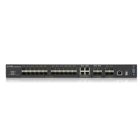 Коммутатор L3 Core Zyxel XGS4600-32F, rack 19", 24xSFP, 4xCombo (SFP/RJ-45), 4xSFP+, стекируемый (до 4), 2 блока питания в комплекте