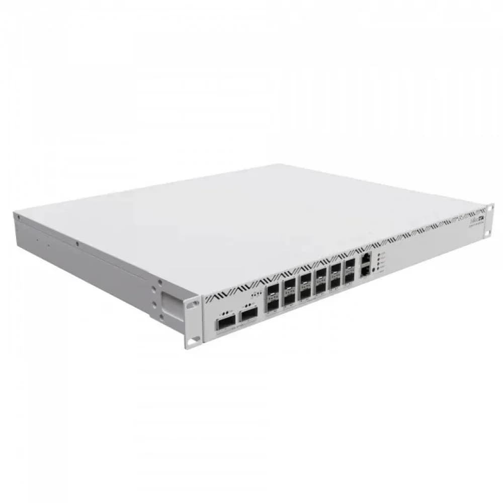 MikroTik Cloud Core Router 2216-1G-12XS-2XQ with Amazon Annapurna Labs Alpine v3 AL73400 CPU (16-cores, 2GHz per core) and Marvell Prestera Aldrin2 switch-chip, 16GB RAM, 2x100G QSFP cages, 14x25G S