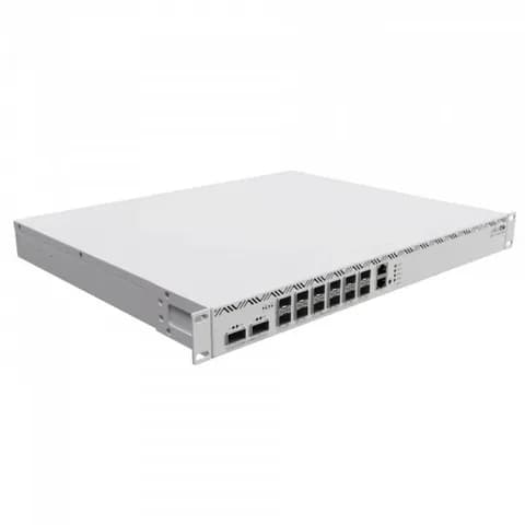 Маршрутизатор/ CCR2216-1G-12XS-2XQ Cloud Core Router with Amazon Annapurna Labs Alpine v3 AL73400 CPU (16-cores, 2GHz per core) and Marvell Prestera Aldrin2 switch-chip, 16GB RAM, 2x100G QSFP cages,