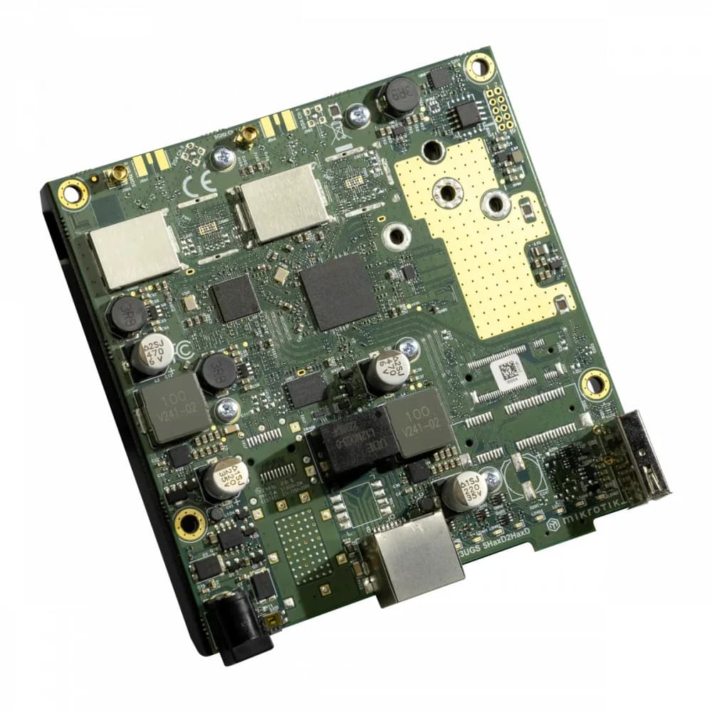 Маршрутизатор, MikroTik, L11UG-5HaxD, RouterBOARD, 1 порт 10/100/1000М, 5GHz, АХ2400, 1 порт USB-A, RouterOS, -40°С до 70 °C