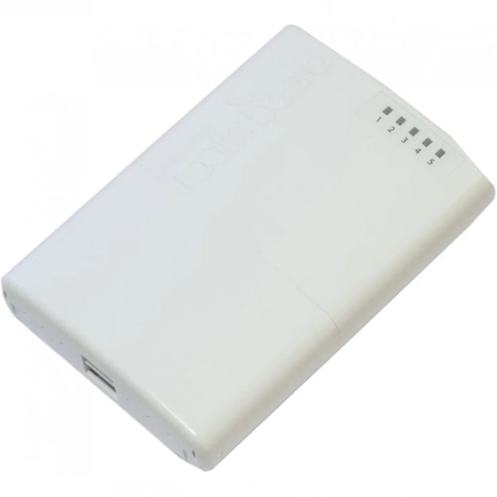 Маршрутизатор MikroTik RB750P-PBr2 PowerBOX with 650MHz CPU, 64MB RAM, 5xLAN (four with PoE out), RouterOS L4, outdoor case, PSU, PoE, mounting set