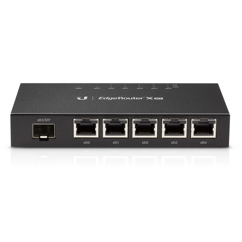 UBIQUITI ER-X-SFP Маршрутизатор 5x Ethernet, 1x SFP, раздача PoE