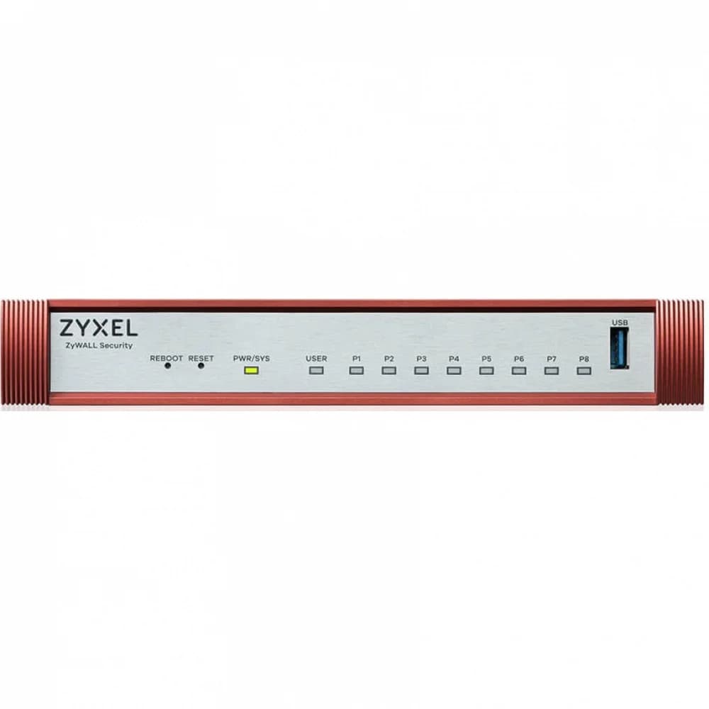 Межсетевой экран Zyxel USG FLEX 100H с подпиской Gold на 1 год (AS, AV, CF, IDP/DPI, Sandboxing, SecuReporter), 8xRJ-45: 1G (LAN/WAN), 1xUSB3.0 **