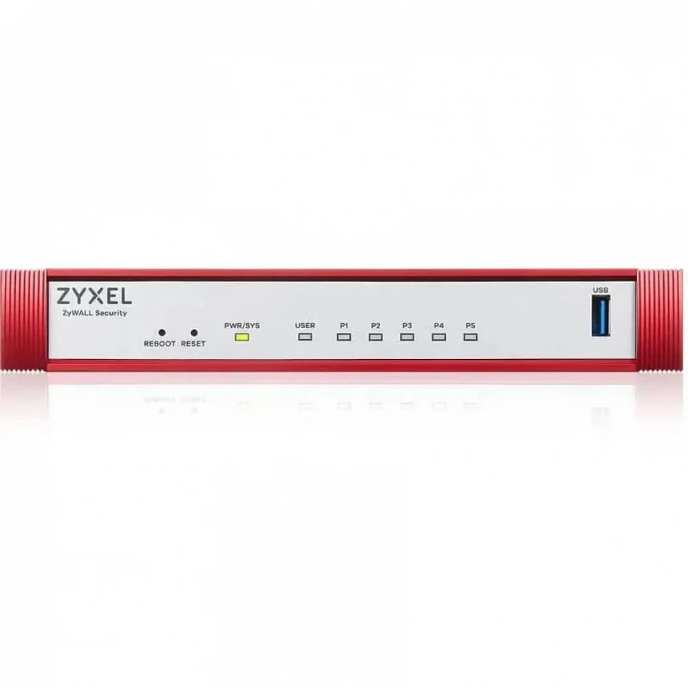 Zyxel USG FLEX 50 H, 5 Gigabit user-definable ports, 1USB with 1 YR Entry Defense Pack