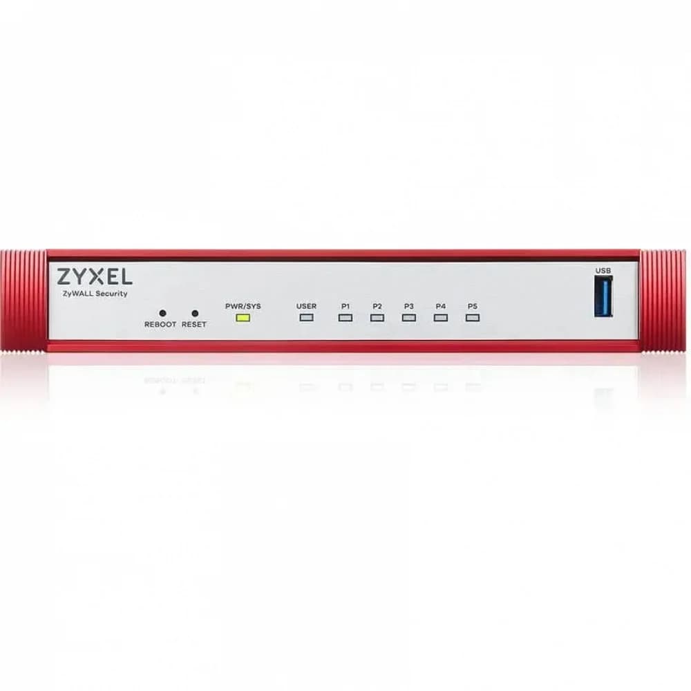 Firewall Zyxel USG FLEX 50H (Gold Security Pack 1 year bundle), 5xRJ-45: 1G LAN/WAN, 1xUSB3.0, NebulaFlex Pro, desktop, fanless