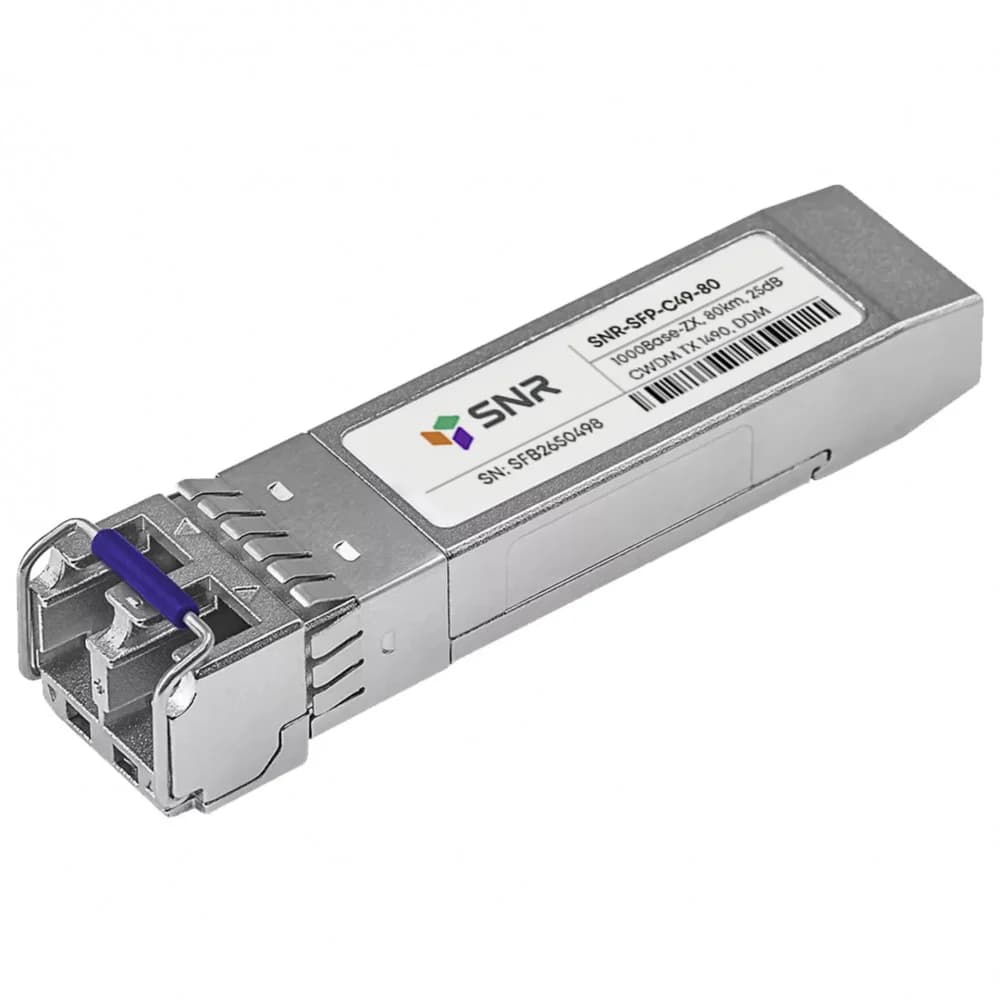Модуль SFP CWDM оптический, дальность до 80км (25dB), 1490нм