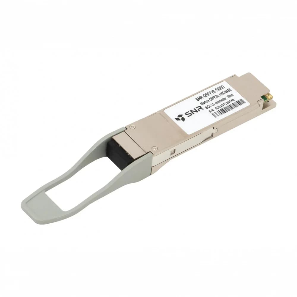 Трансивер SNR SNR-QSFP28-SRBD, QSFP28 100Gb, MMF, 850nm, разъем LC, дальность до 100м