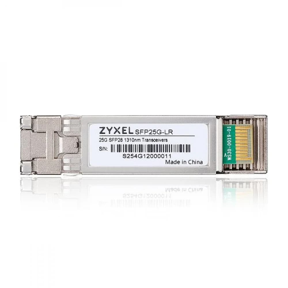 ZyXEL Трансивер SFP Zyxel SFP25G-LR, single mode, 25G SFP28, Duplex LC, 1310nm, поддержка DDMI, 10 км// Категория товары без категории