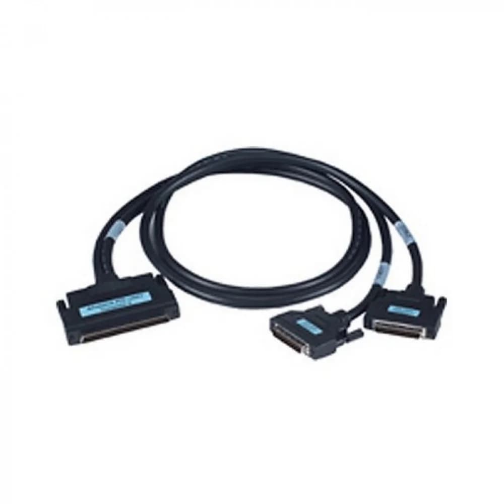 PCL-10251-2E Кабель интерфейсный SCSI-100 to 2*SCSI-50 Shielded Cable, 2m, P.V.C. jacket Advantech 1 100-Pin to two 50-Pin SCSI Cable, Half pitch 100 pin: Male gold flash contacts, black insulator,