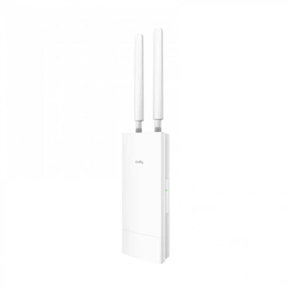 Точка доступа/AX3000 High Power WiFi 6 Gigabit Outdoor Access Point, 2402Mbps at 5GHz + 574Mbps at 2.4GHz, 1 x Gigabit RJ45, 2 Detachable Antennas, 802.3at/802.3af PoE or 48V passive PoE, IP65 Water