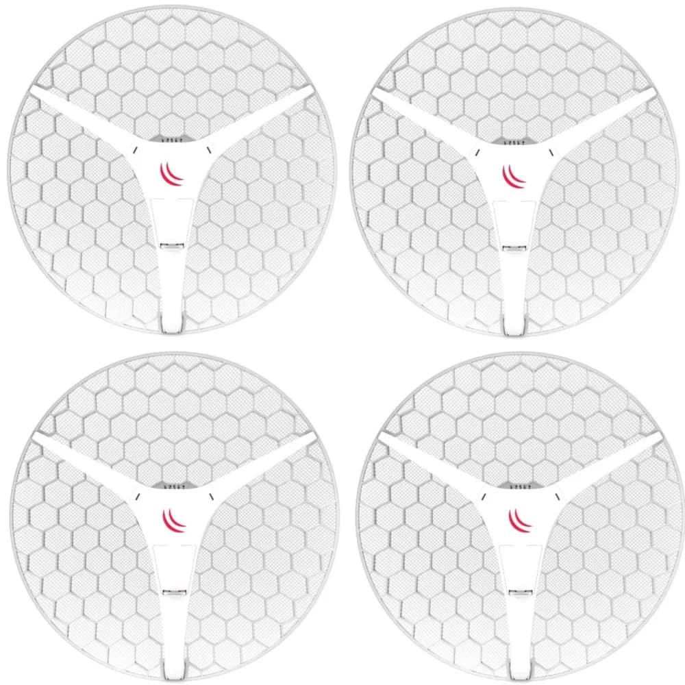 Точка доступа MikroTik RBLHG-5HPnD-XL4pack LHG XL HP5 4pack (LHG XL HP5 with 27dBi 5GHz antenna, Dual Chain High Power 802.11an wireless, 600MHz CPU,