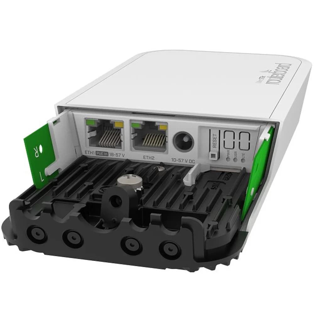 MikroTik wAP ac LTE Kit with four core 710MHz CPU, 128MB RAM, 2x Gigabit LAN, built-in 2.4Ghz 802.11b/g/n Dual Chain wireless with integrated antenna, built-in 5Ghz 802.11an/ac Dual Chain wireless w