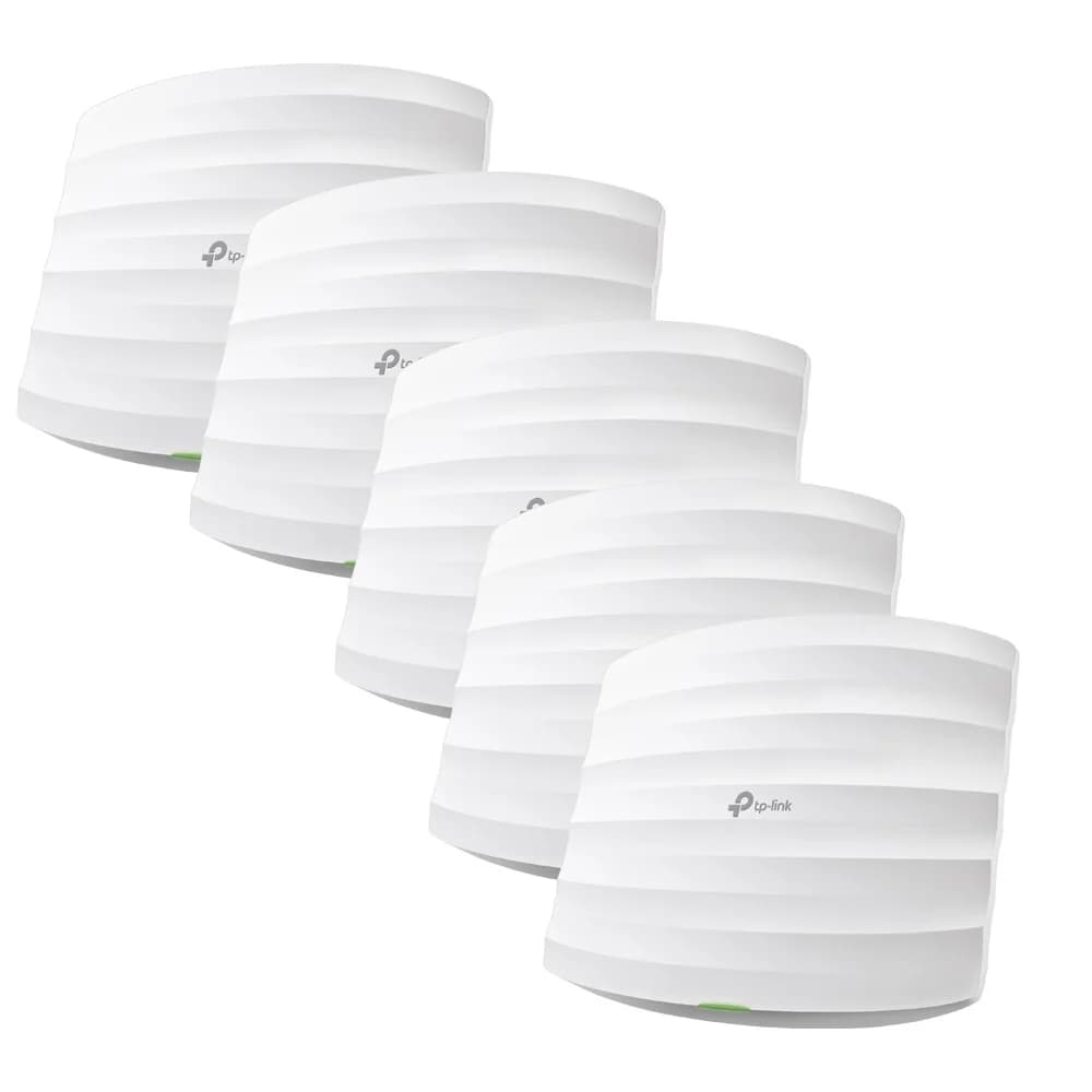 TP-Link EAP245(5-pack), AC1750 Беспроводная двухдиапазонная гигабитная потолочная точка доступа, скорость до 450 Мбит/с на 2,4 ГГц + до 1300 Мбит/с на 5 ГГц, 5 шт.